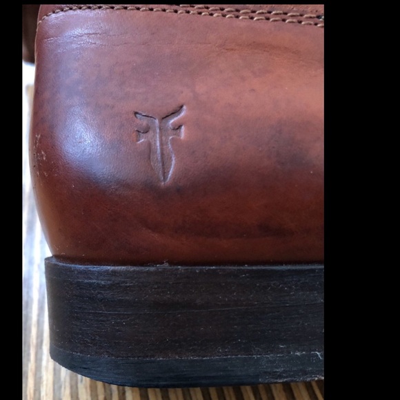 Frye Mellisa Button Tall Riding Boots Chestnut Brown size 6.5 - Picture 7 of 8